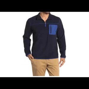 Vintage  1946, Mens Mood Indigo Polar Fleece Pullover Size M NWT